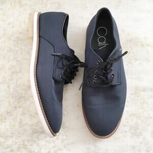 Calvin Klein Mens 7.5 Aggussie Shoes Navy Casual Oxford Dapper Spring Summer
